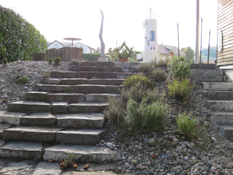 Natursteintreppe